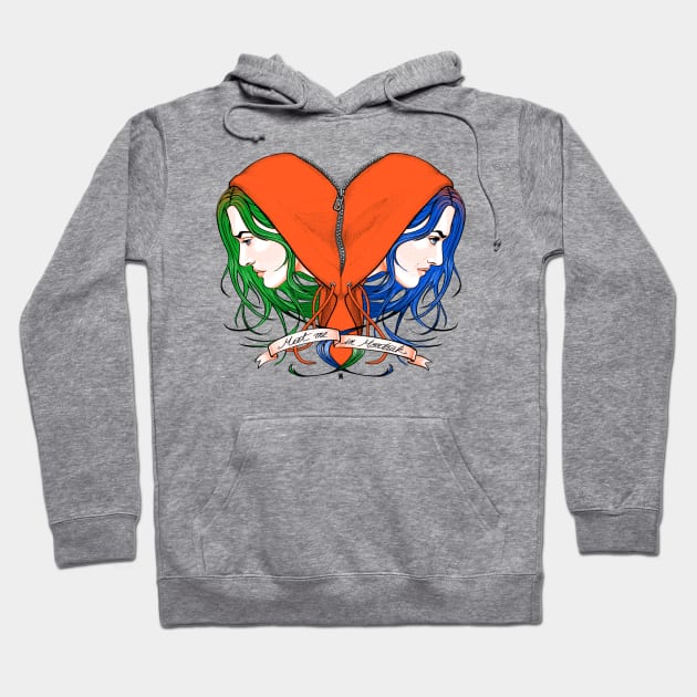 Clementine's Heart Hoodie by castlepop